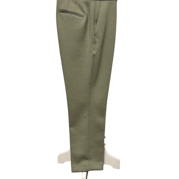 Ann Taylor | Women's Curvy Fit Olive Green Tapered Pants - Picture 4 of 7